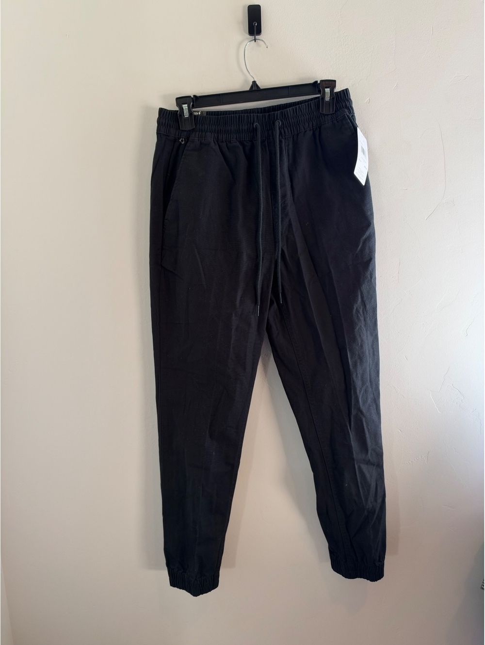 Hurley Icon Jogger Pants Men’s Small Black NWT Drawstring Elastic Waist